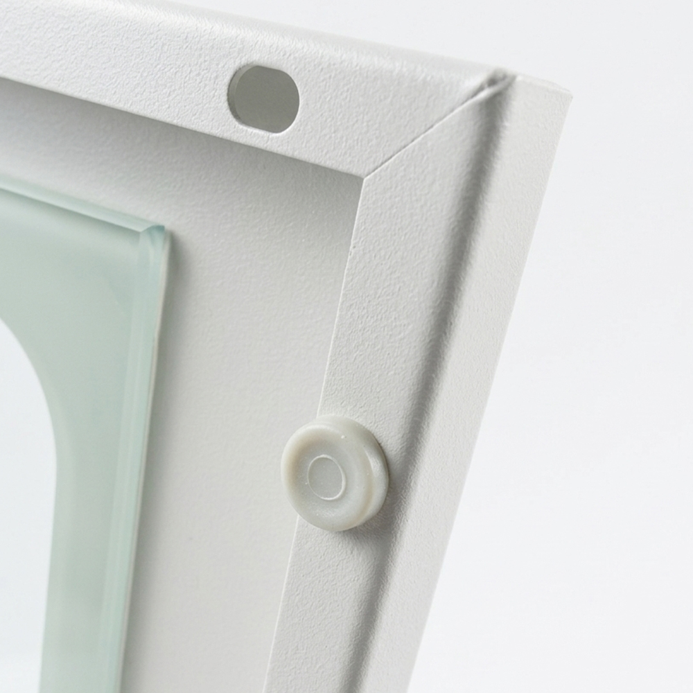 ガラス扉付き壁掛けスチール製収納キャビネット – マグネット開閉、380×210×382mm