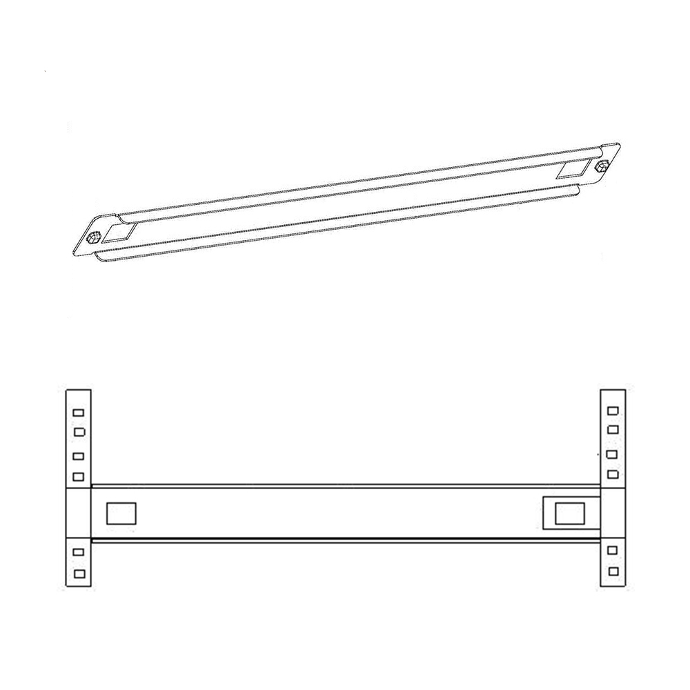 19 インチラックマウント可能な TOOL-FREE メタルブランクパネル